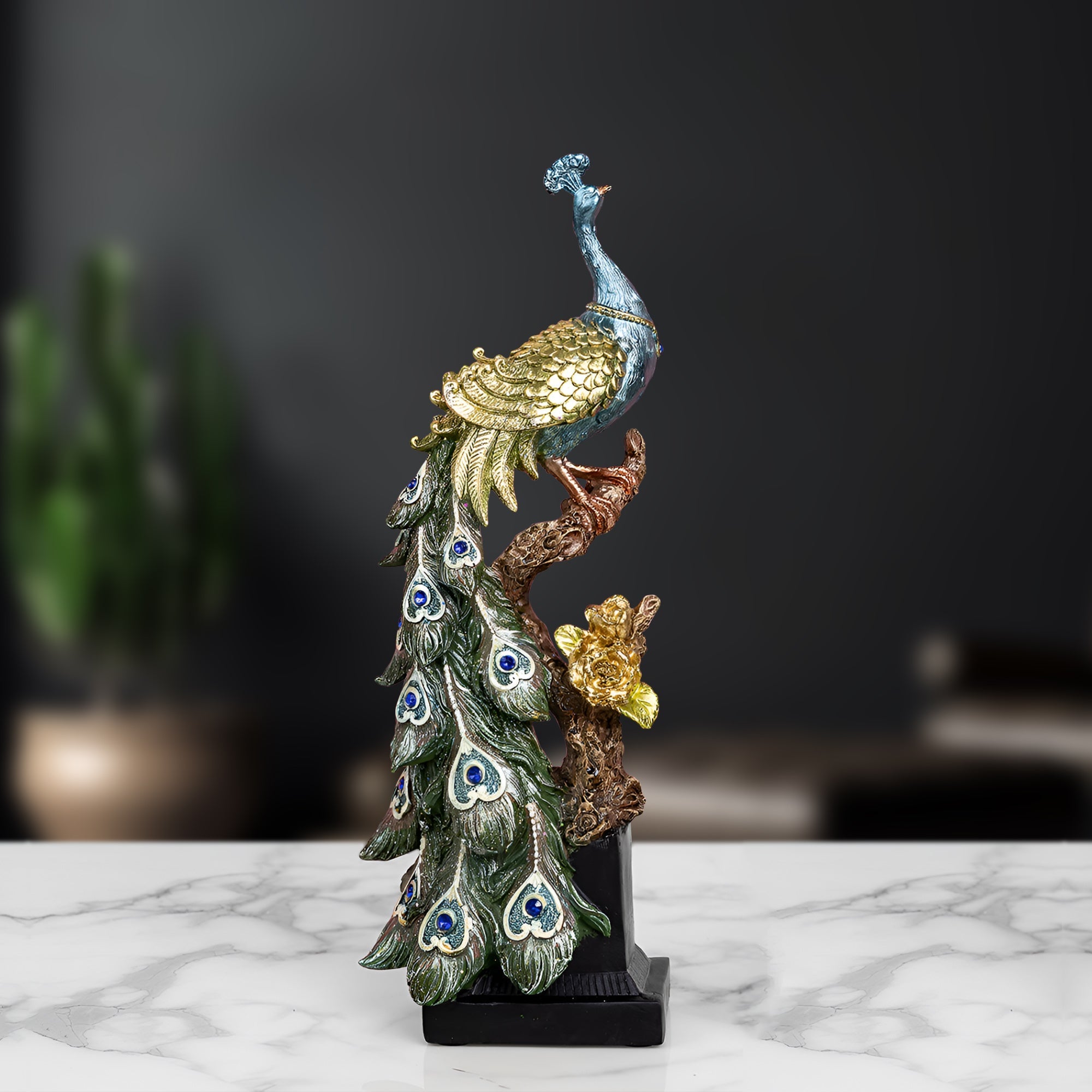 Majestic Peacock Showpiece