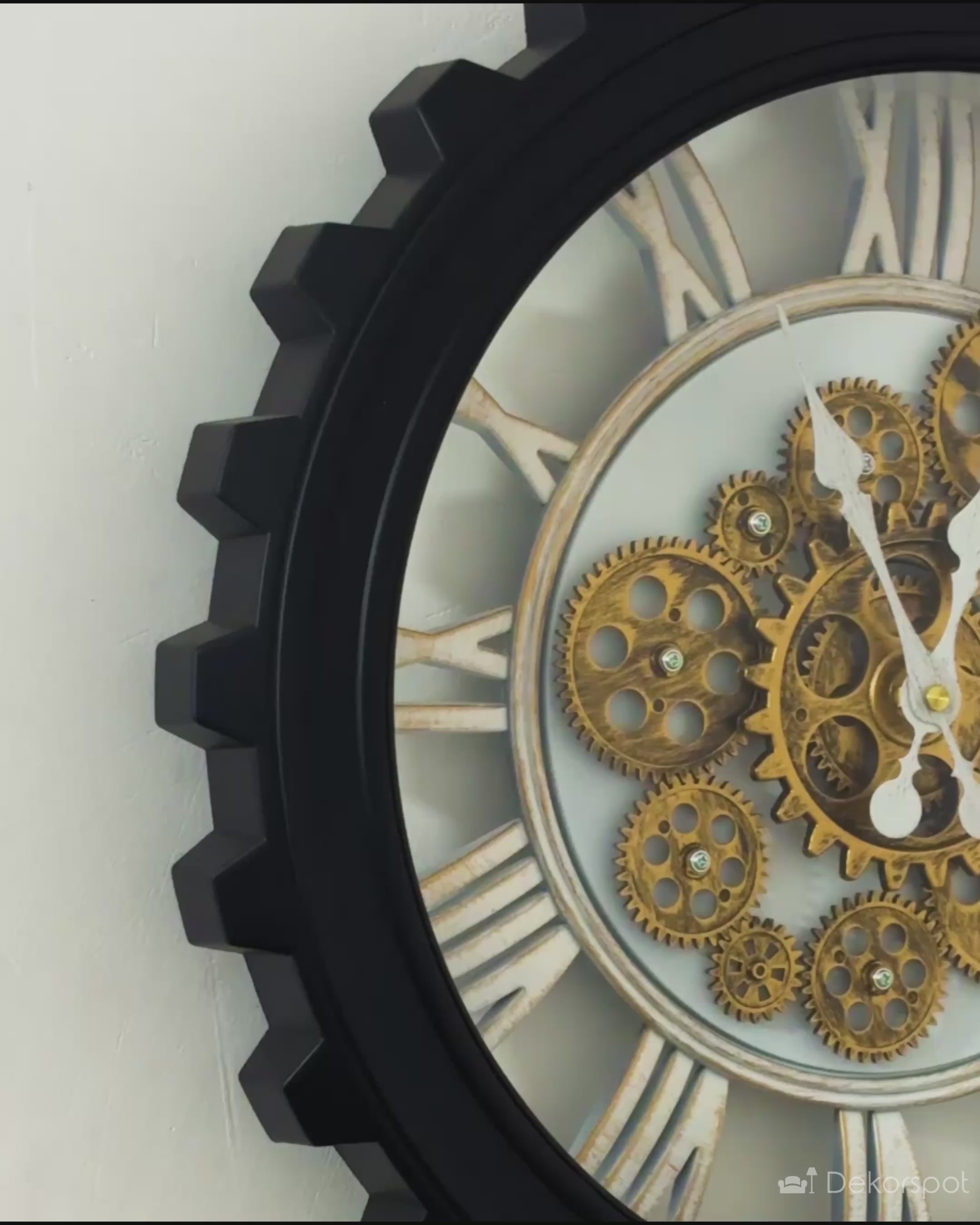 Wheel OF Time Designer Watches Wall Clock For Living Room With Moving Gear Mechanism Buy Wall Clock Online