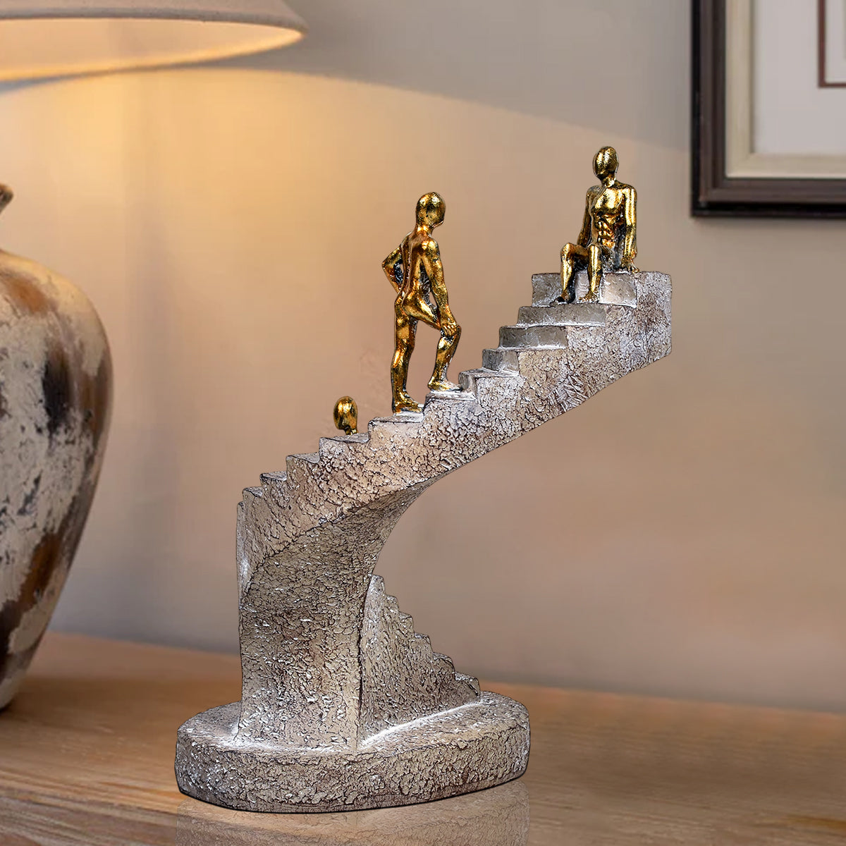 Stairway Your Growth Sculpture Artistic Table Decoration Showpiece