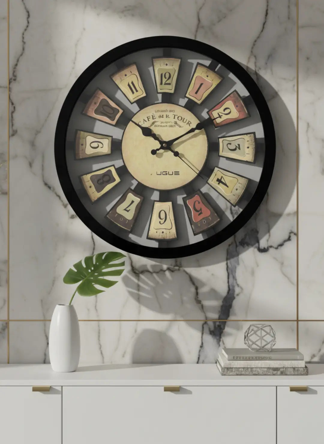Retro European Wall Clock for Living Room