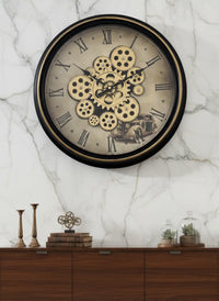 Retro Car Theme Gear Wall Clock