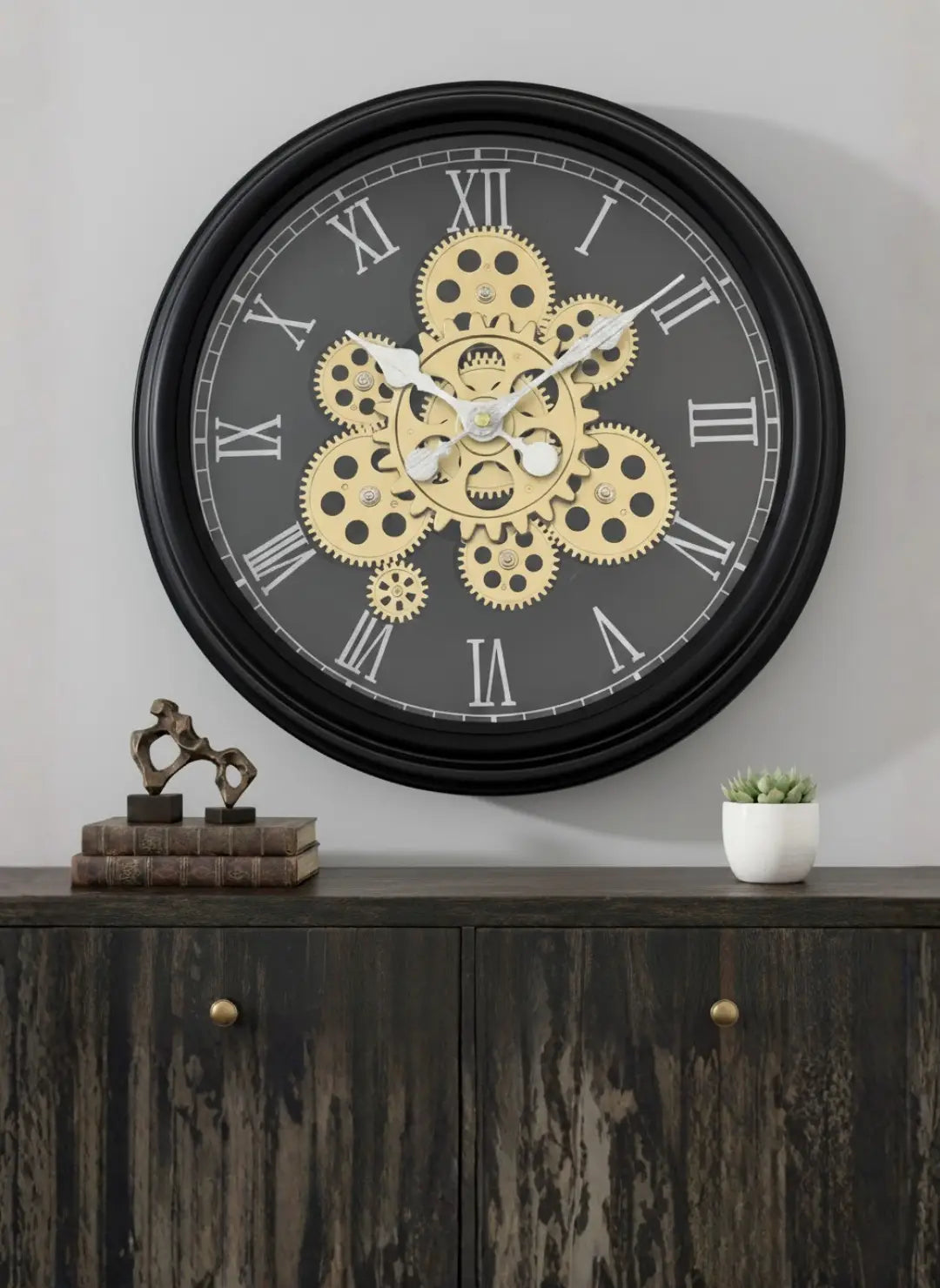 Modern Luxury Moving Gear Wall Clock