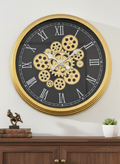 Enchanted Motion Luxury Designer Watches Wall Clock For Living Room With Moving Gear Mechanism Buy Wall Clock Online