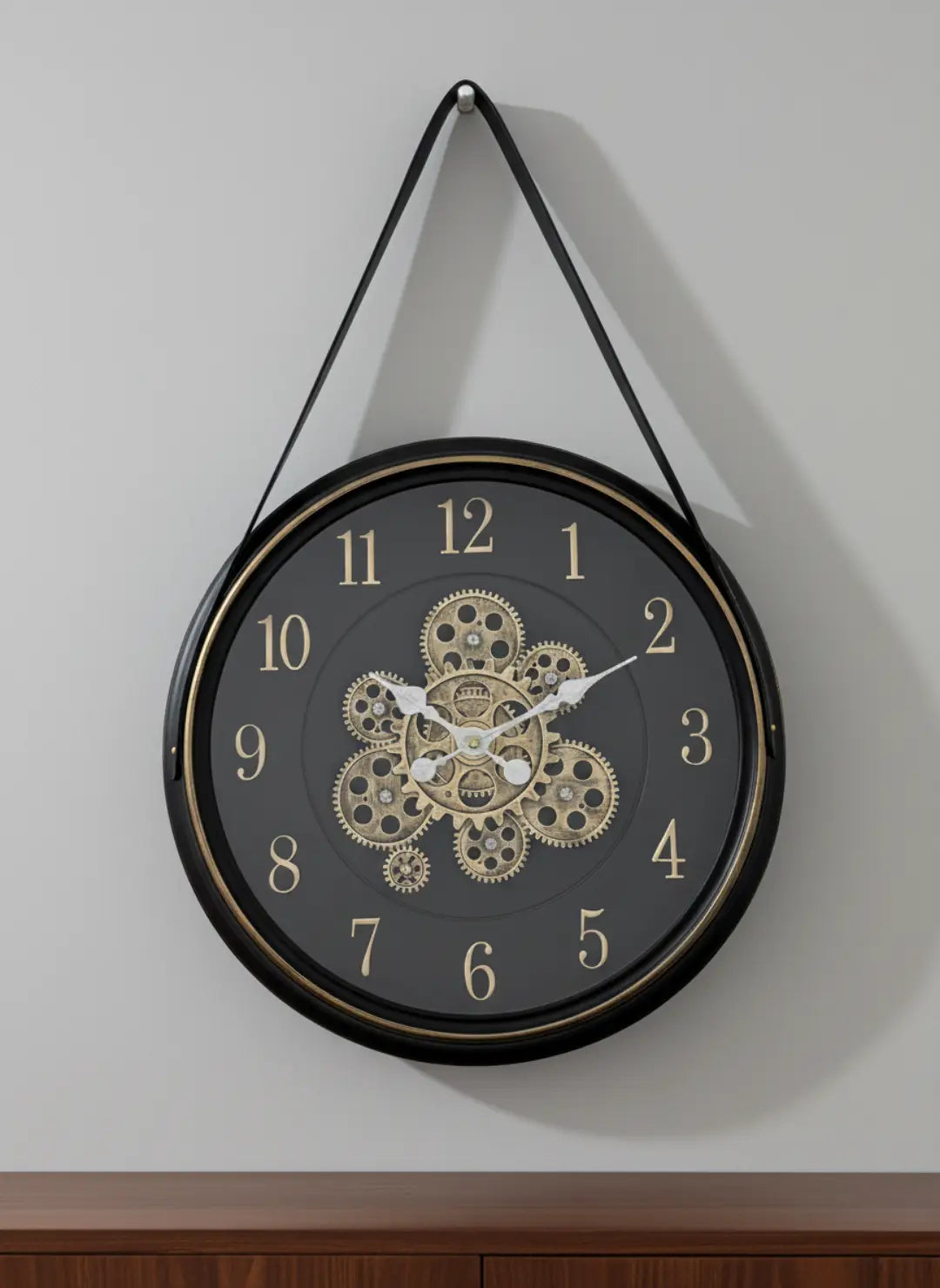 Luxury Hanging Moving Gear Wall Clock