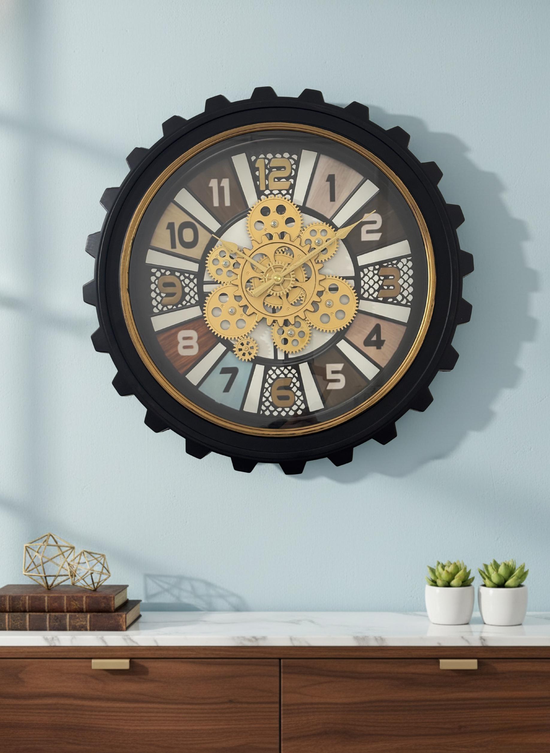 Casino Spin Wheel of Time  Designer Watches Wall Clock For Living Room With Moving Gear Mechanism Buy Wall Clock Online