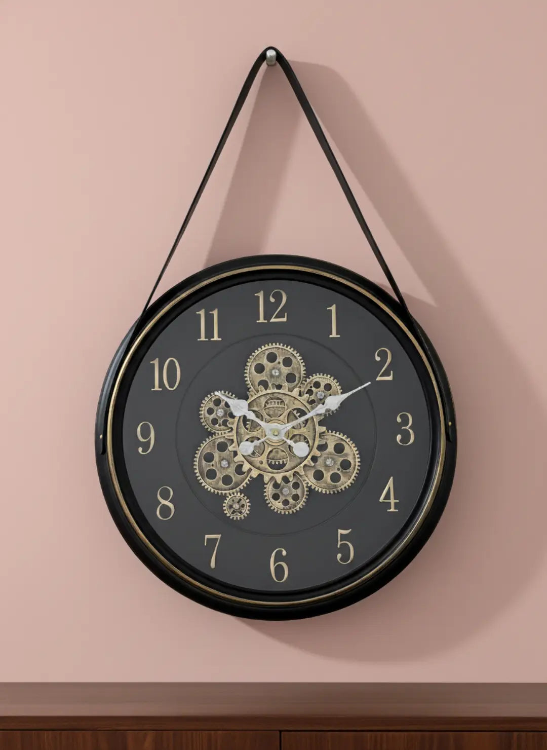 Luxury Hanging Moving Gear Wall Clock