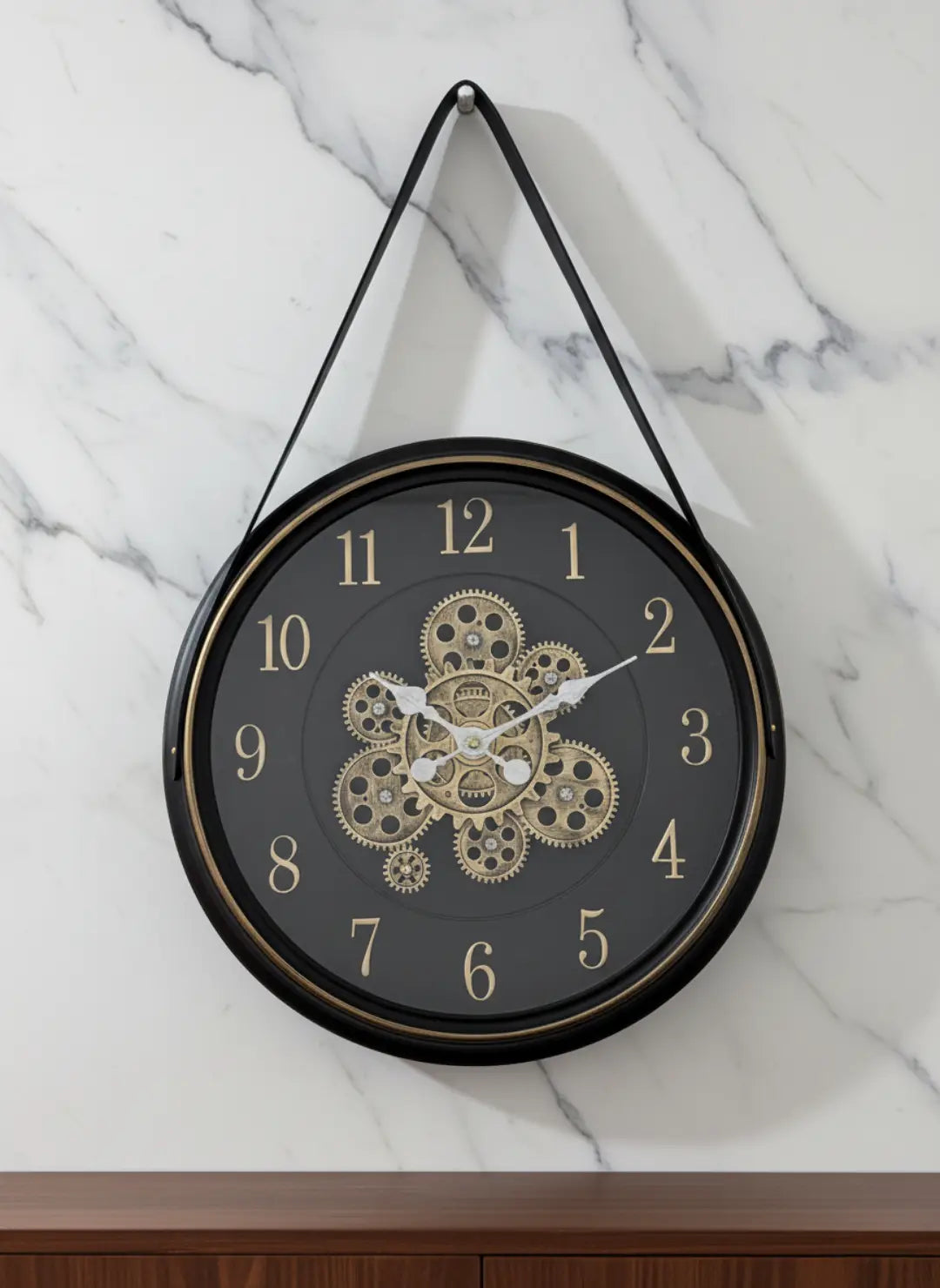 Luxury Hanging Moving Gear Wall Clock