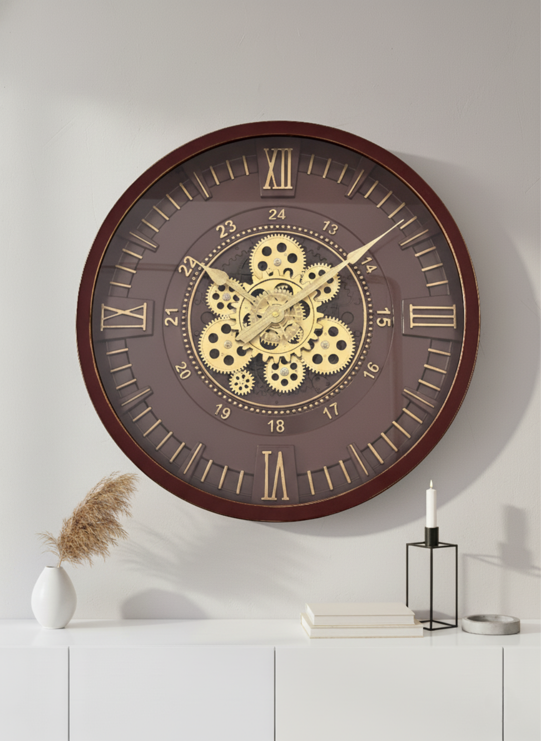 Bounty Pride Luxury Designer Watches Wall Clock For Living Room With Moving Gear Mechanism Buy Wall Clock Online