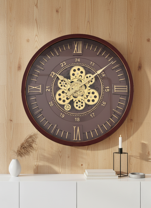 Bounty Pride Luxury Designer Watches Wall Clock For Living Room With Moving Gear Mechanism Buy Wall Clock Online