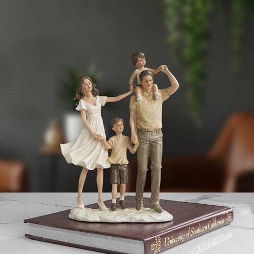 Celebrate Togetherness with Our Elegant Family Resin Showpiece