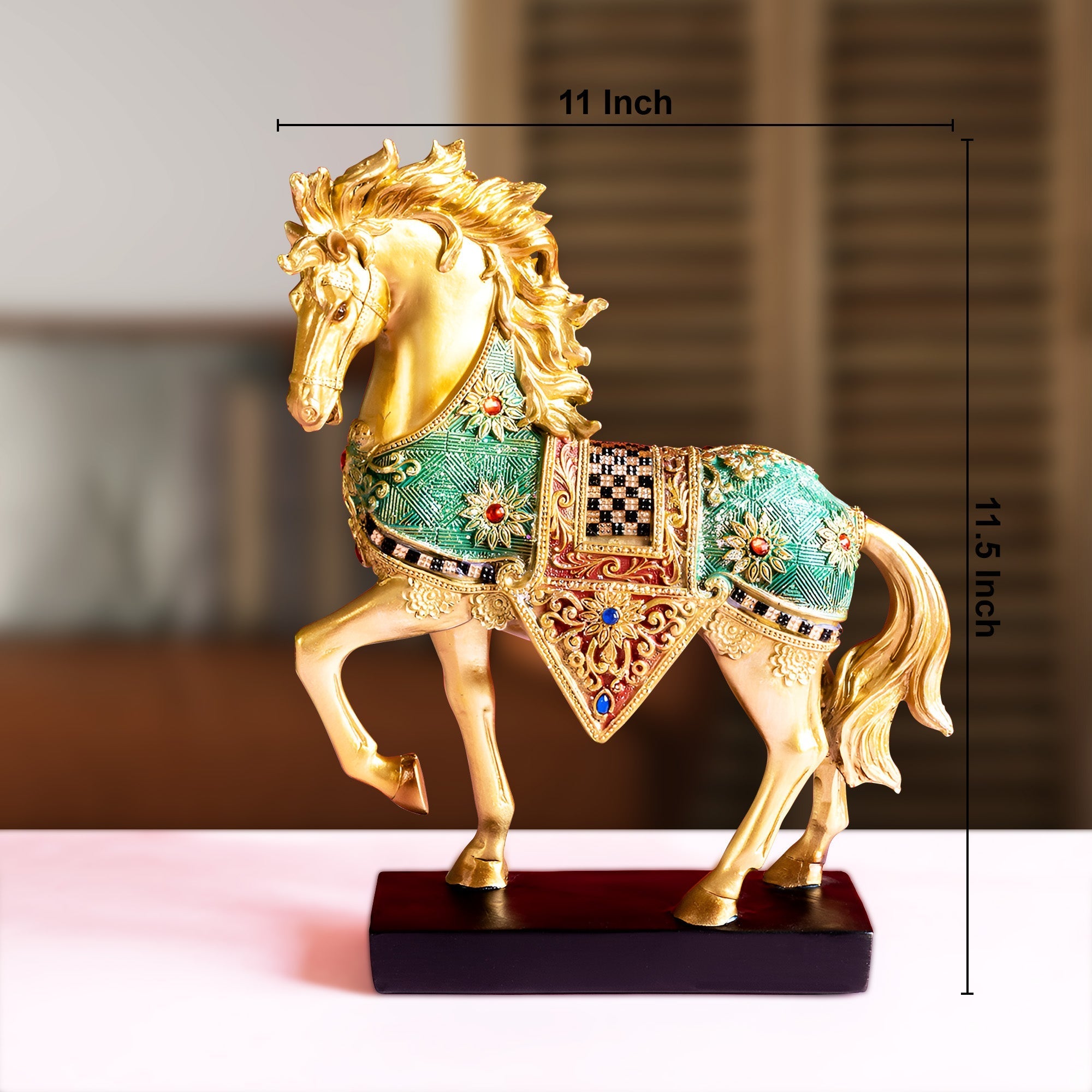 Elegant Linga Horse Showpiece