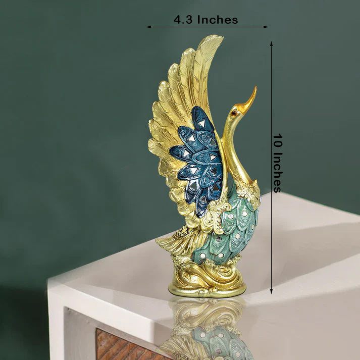Elegant Magical Swan Decorative Table Decor Showpiece