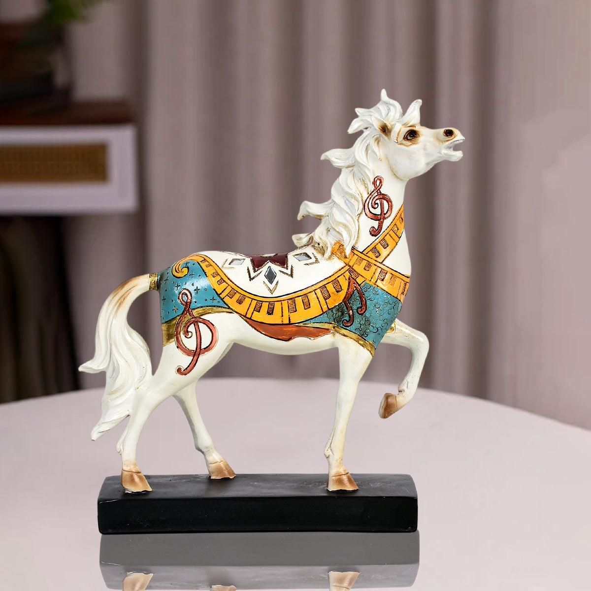 Stallion King Horse Statue Decorative Table Decor Showpiece