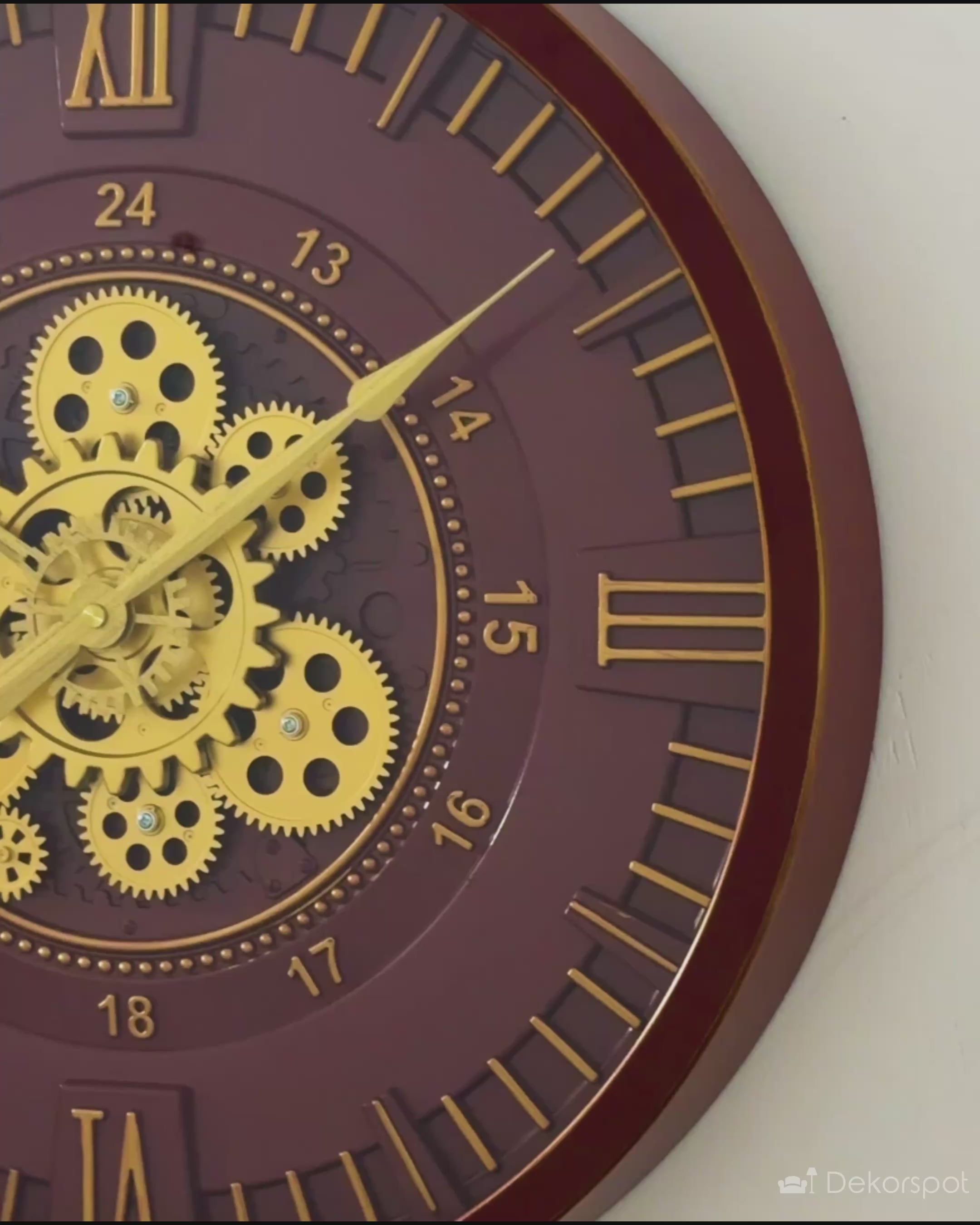 Bounty Pride Luxury Designer Watches Wall Clock For Living Room With Moving Gear Mechanism Buy Wall Clock Online