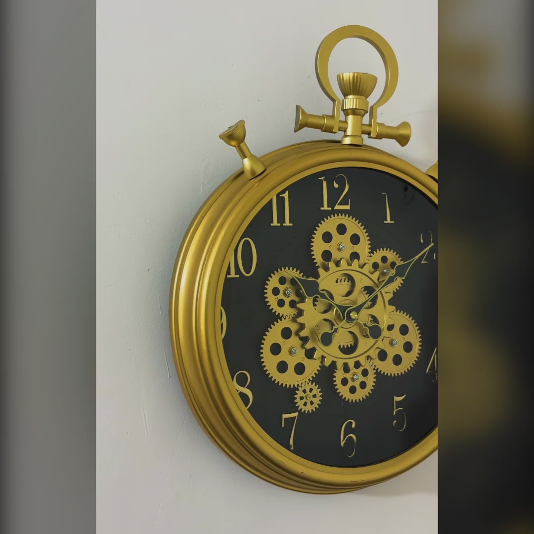 Royal Pocket Style Moving Gear Wall Clock