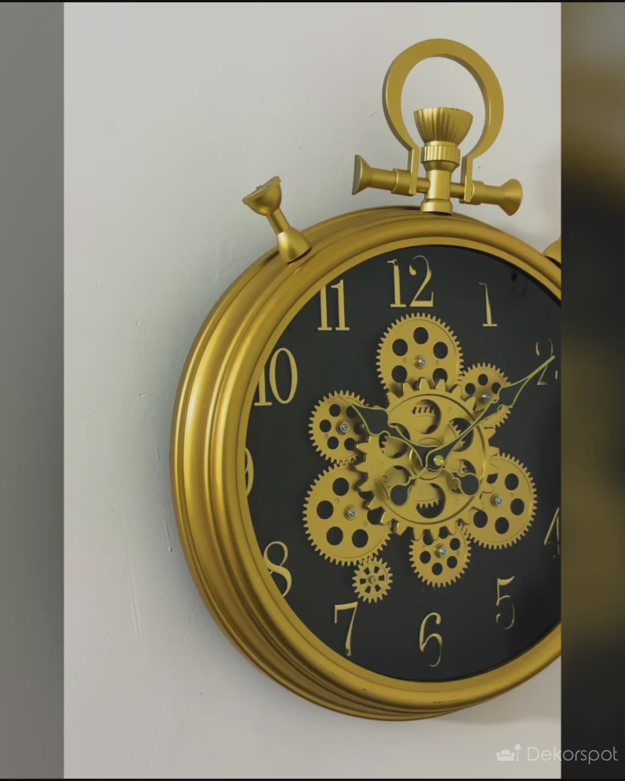 The Captain’s Timepiece Luxury Designer Wall Clock With Moving Gear Mechanism Buy Wall Clock Online