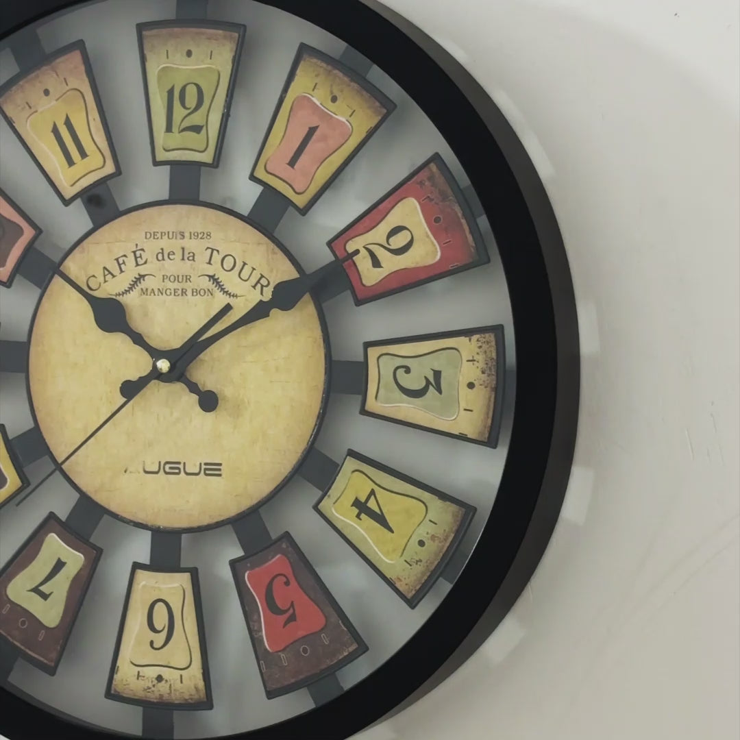 Retro European Wall Clock for Living Room