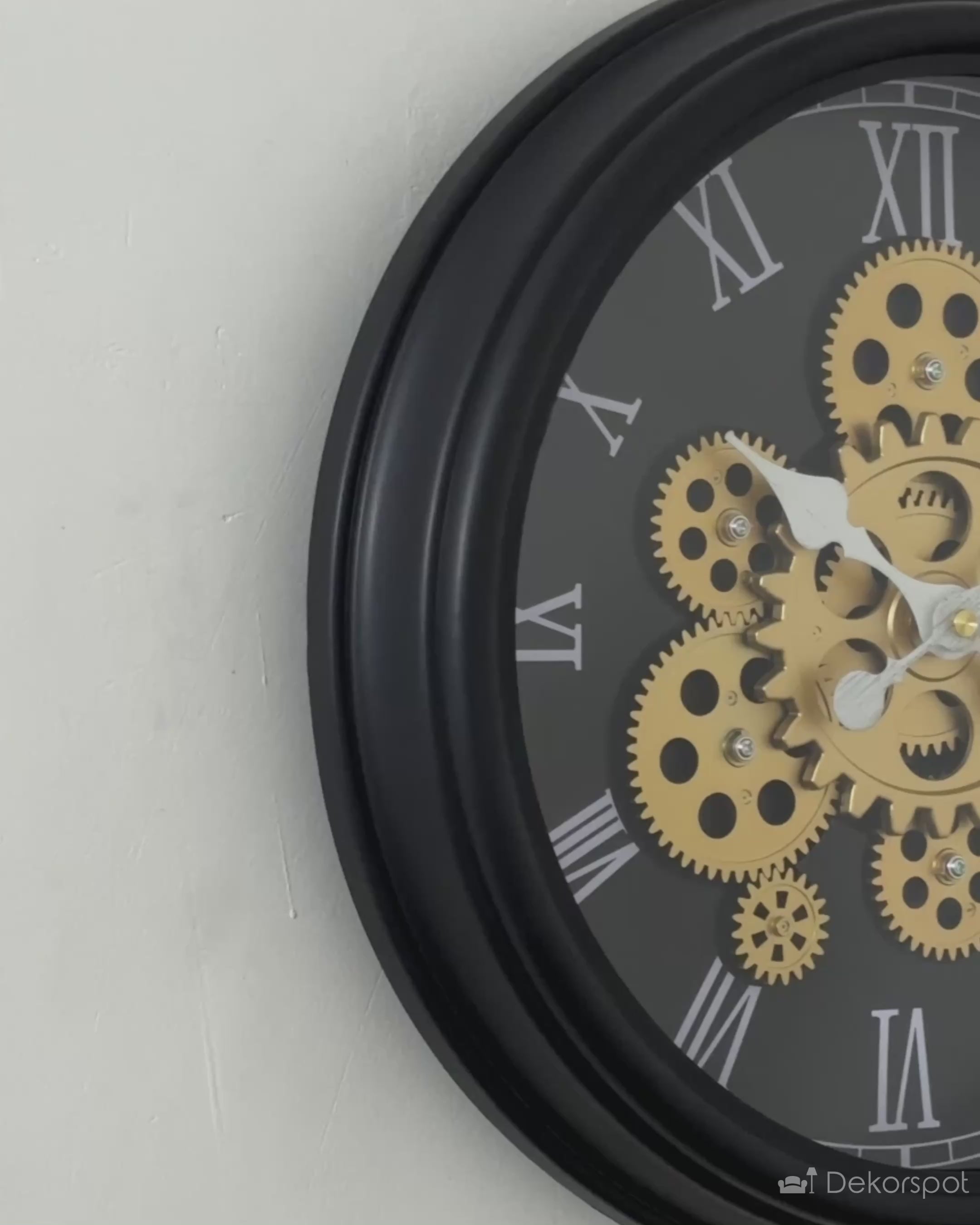 Celestial Motion Designer Watches Wall Clock For Living Room With Moving Gear Mechanism Buy Wall Clock Online