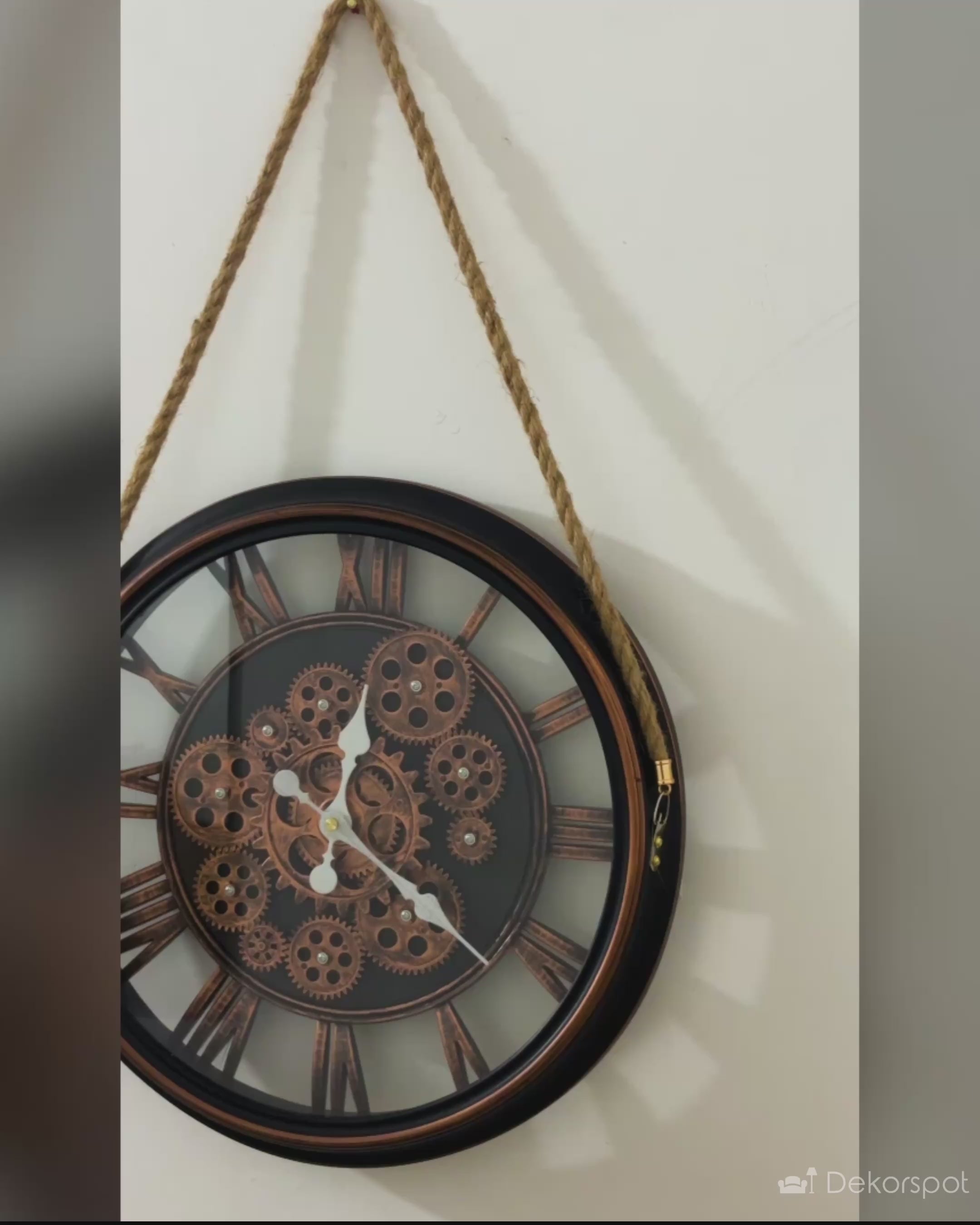 Timber Time Luxury Designer Watches Wall Clock For Living Room With Moving Gear Mechanism Buy Wall Clock Online